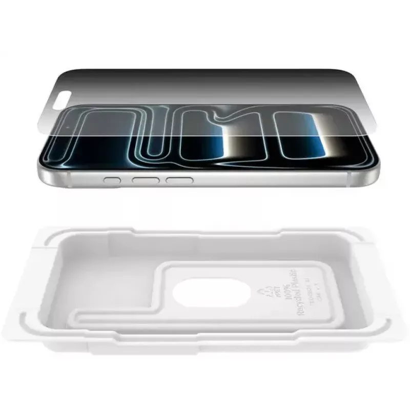 Ekrāna aizsargs Belkin ScreenForce InvisiGlass Privacy iPhone 17 Pro Antibakteriāls pretkritiena izturīgs