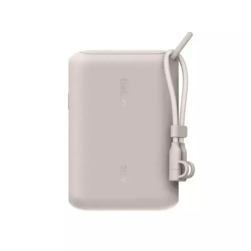 Pārnēsājams ārējais akumulators Belkin BPB027hqSD 10000 mAh, Smilšu krāsa, 2 × USB‑C porti