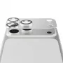 Kameras aizsargs PanzerGlass Fender iPhone 17 Pro — sudraba, silikons, izturīgs pret skrāpējumiem un triecieniem
