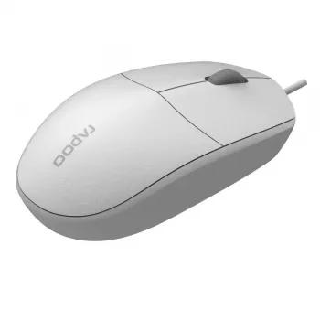 Vadu optiskā pele Rapoo N100 balta USB (18102)