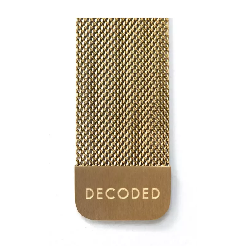 Siksniņa viedpulkstenim Decoded Traction Strap Gold, nerūsējošais tērauds, zelta krāsa, 1 gab.