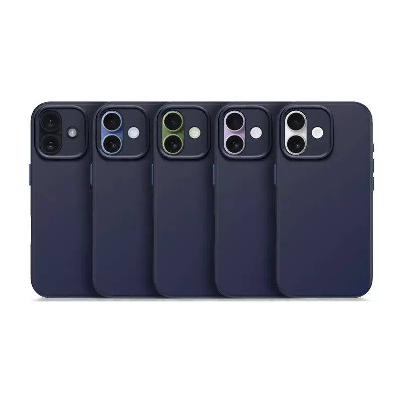 Mobilā tālruņa vāciņš Decoded D25IPO17BCS9TY iPhone 17 — vāciņš, piemērots līdz 16 cm (6,3 collas), tumši zils, mikrošķiedra un PU
