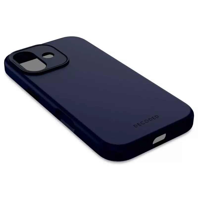 Mobilā tālruņa vāciņš Decoded D25IPO17BCS9TY iPhone 17 — vāciņš, piemērots līdz 16 cm (6,3 collas), tumši zils, mikrošķiedra un PU