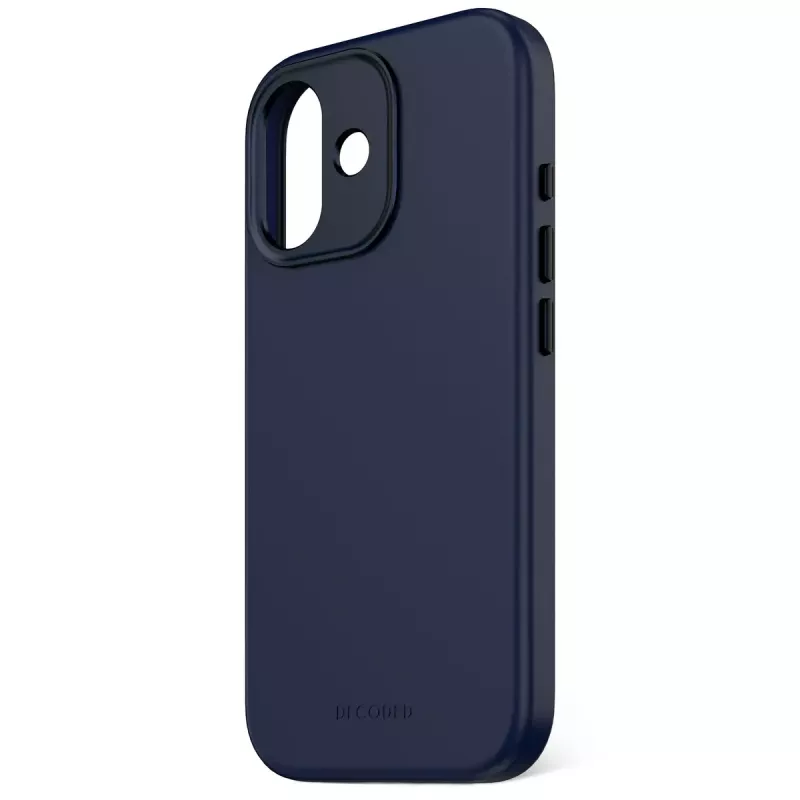 Mobilā tālruņa vāciņš Decoded D25IPO17BCS9TY iPhone 17 — vāciņš, piemērots līdz 16 cm (6,3 collas), tumši zils, mikrošķiedra un PU