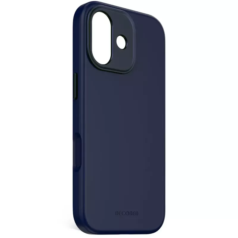 Mobilā tālruņa vāciņš Decoded D25IPO17BCS9TY iPhone 17 — vāciņš, piemērots līdz 16 cm (6,3 collas), tumši zils, mikrošķiedra un PU