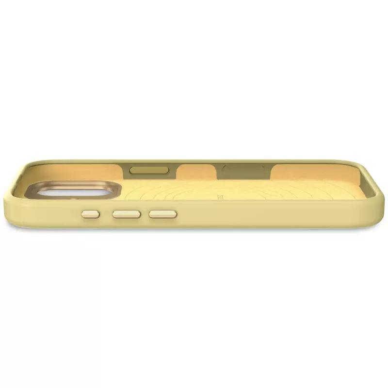 Mobilā tālruņa vāciņš Decoded D25IPO17BCS9YW Apple iPhone 17, vāciņa tips, piemērots līdz 16 cm (6,3 collas), dzeltens, mikrošķiedra un PU