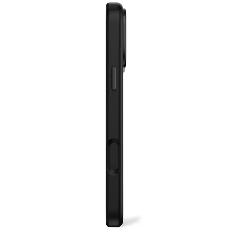 Decoded silikona aizmugures vāciņš Apple iPhone 17 Pro Max — saderīgs ar 6,9 collu (17,5 cm), melns, mikrošķiedra/PU