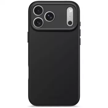 Decoded silikona aizmugures vāciņš Apple iPhone 17 Pro Max — saderīgs ar 6,9 collu (17,5 cm), melns, mikrošķiedra/PU