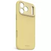 Decoded silikona aizmugures vāciņš Apple iPhone 17 Pro Max, saderīgs ar 6,9 collu (17,5 cm) ekrāniem, dzeltens