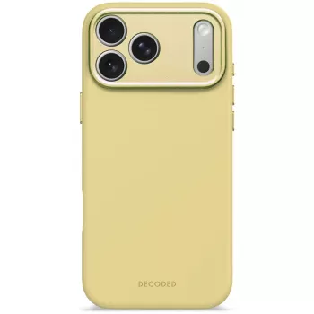 Decoded silikona aizmugures vāciņš Apple iPhone 17 Pro Max, saderīgs ar 6,9 collu (17,5 cm) ekrāniem, dzeltens