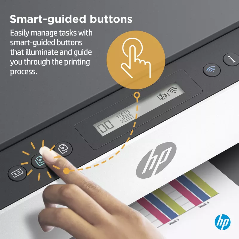 HP Smart Tank printeris, termiskā tintes druka, krāsu druka, 4800 x 1200 DPI, A4, tiešā druka, pelēks