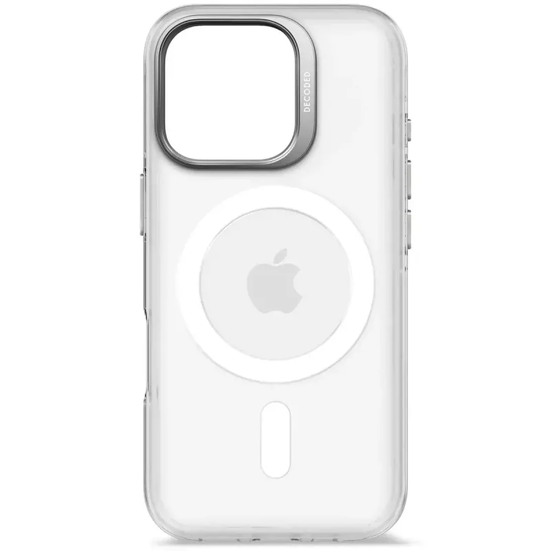 Telefona vāciņš Decoded Clear vāciņš iPhone 16 Pro, polikarbonāts, caurspīdīgi balts, piemērots 6,3 collu (16 cm)