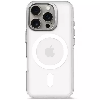 Telefona vāciņš Decoded Clear vāciņš iPhone 16 Pro, polikarbonāts, caurspīdīgi balts, piemērots 6,3 collu (16 cm)