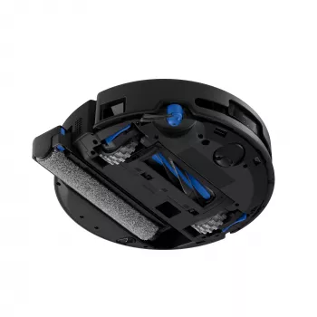 Robotu putekļsūcējs Ecovacs DEEBOT T90 PRO OMNI — bezmaisa 0,25 L putekļu tvertne, 350 min darbības laiks, Li‑Ion 4000 mAh, melns