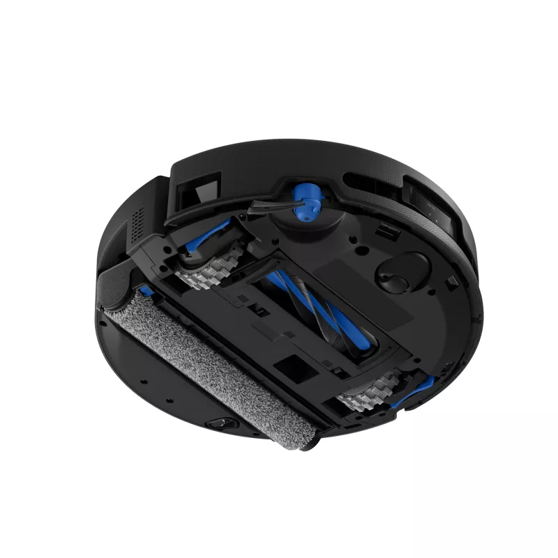 Robotu putekļsūcējs Ecovacs DEEBOT T90 PRO OMNI — bezmaisa 0,25 L putekļu tvertne, 350 min darbības laiks, Li‑Ion 4000 mAh, melns