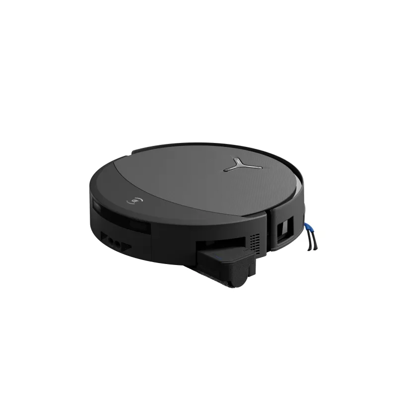 Robotu putekļsūcējs Ecovacs DEEBOT T90 PRO OMNI — bezmaisa 0,25 L putekļu tvertne, 350 min darbības laiks, Li‑Ion 4000 mAh, melns