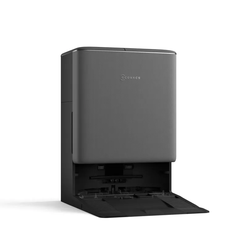 Robotu putekļsūcējs Ecovacs DEEBOT T90 PRO OMNI — bezmaisa 0,25 L putekļu tvertne, 350 min darbības laiks, Li‑Ion 4000 mAh, melns