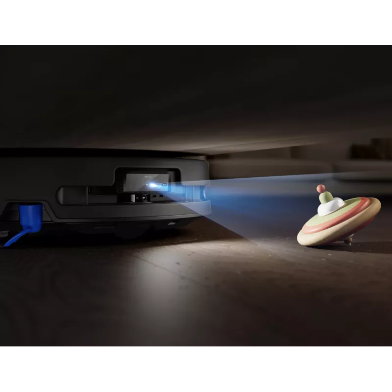 Robotu putekļsūcējs Ecovacs DEEBOT T90 PRO OMNI — bezmaisa 0,25 L putekļu tvertne, 350 min darbības laiks, Li‑Ion 4000 mAh, melns