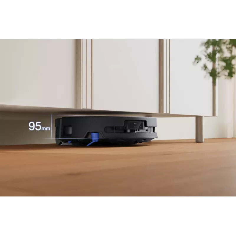 Robotu putekļsūcējs Ecovacs DEEBOT T90 PRO OMNI — bezmaisa 0,25 L putekļu tvertne, 350 min darbības laiks, Li‑Ion 4000 mAh, melns