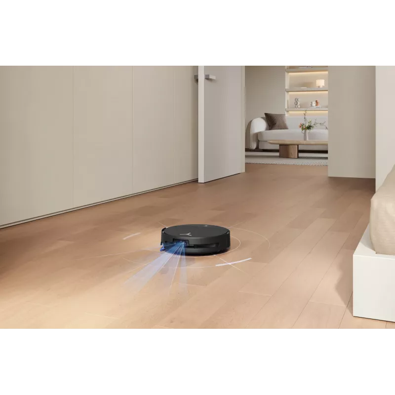 Robotu putekļsūcējs Ecovacs DEEBOT T90 PRO OMNI — bezmaisa 0,25 L putekļu tvertne, 350 min darbības laiks, Li‑Ion 4000 mAh, melns