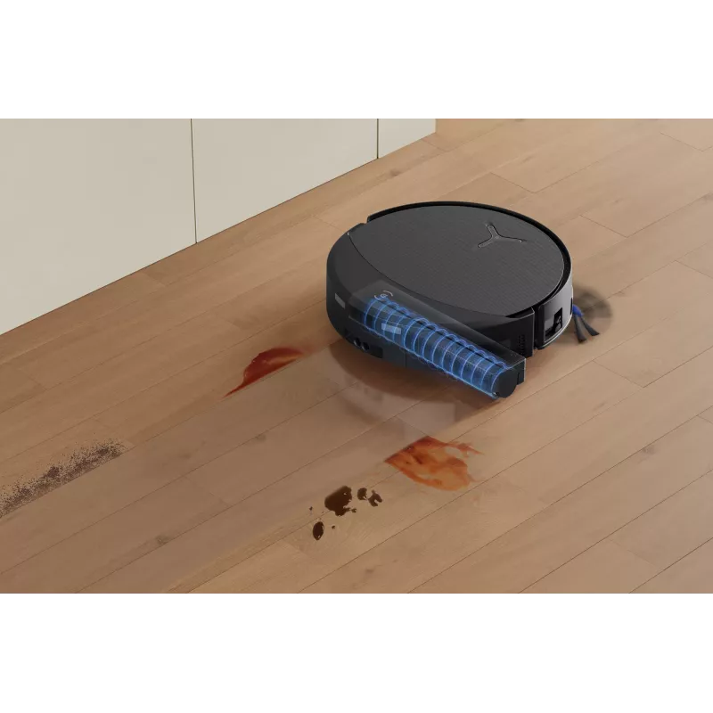 Robotu putekļsūcējs Ecovacs DEEBOT T90 PRO OMNI — bezmaisa 0,25 L putekļu tvertne, 350 min darbības laiks, Li‑Ion 4000 mAh, melns