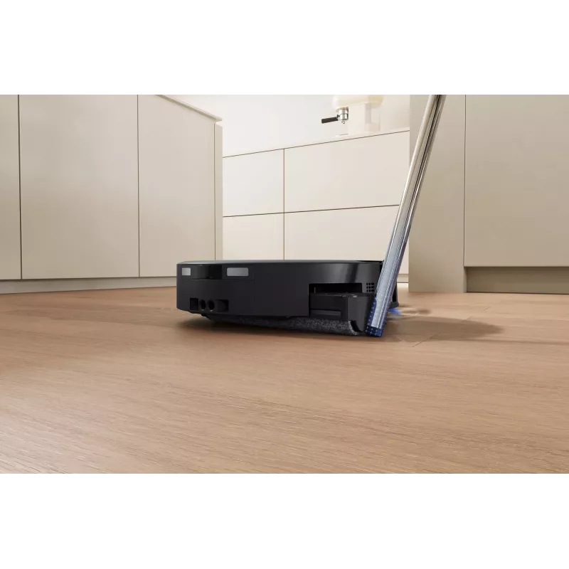 Robotu putekļsūcējs Ecovacs DEEBOT T90 PRO OMNI — bezmaisa 0,25 L putekļu tvertne, 350 min darbības laiks, Li‑Ion 4000 mAh, melns