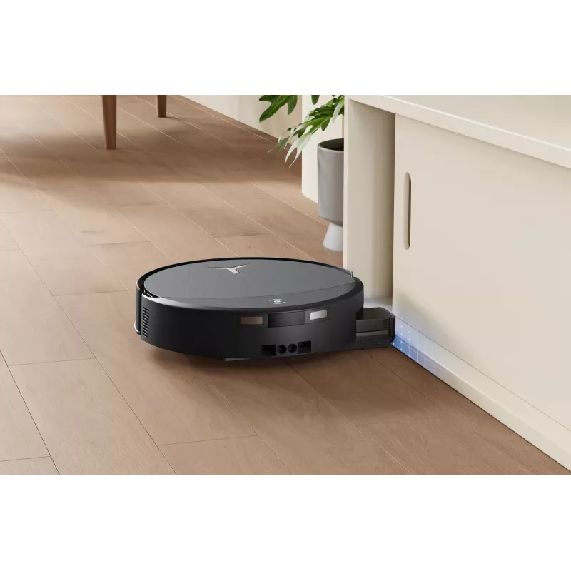Robotu putekļsūcējs Ecovacs DEEBOT T90 PRO OMNI — bezmaisa 0,25 L putekļu tvertne, 350 min darbības laiks, Li‑Ion 4000 mAh, melns