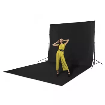 Foto fons HAMA 00021160 Poliesteris Vienkrāsains Melns 2940×6000 mm