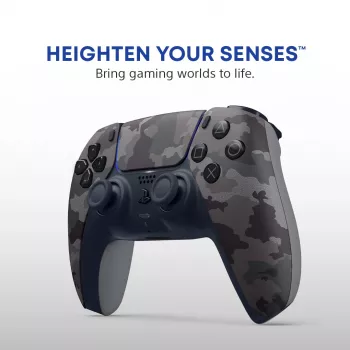 Gamepad Sony DualSense v3 Camouflage — Bluetooth/USB, PS5, iebūvēts akumulators, USB‑C, 160×106×66 mm