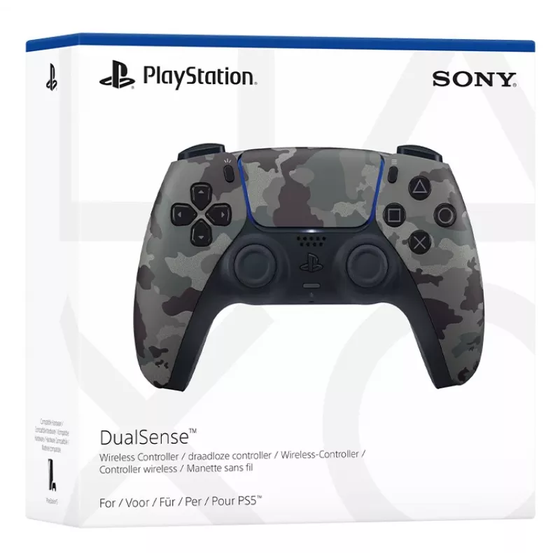 Gamepad Sony DualSense v3 Camouflage — Bluetooth/USB, PS5, iebūvēts akumulators, USB‑C, 160×106×66 mm
