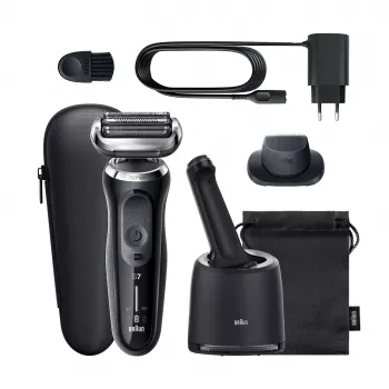 Braun Series 7 71-N7200cc folijas skuveklis ar trimmeri, melns