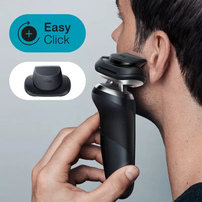 Braun Series 7 71-N7200cc folijas skuveklis ar trimmeri, melns