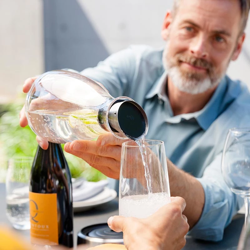 EMSA 505219 karafe/krūze/pudele 1 L Nerūsējošais tērauds, Caurspīdīgs
