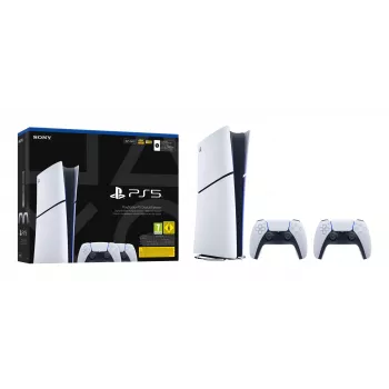 Spēļu konsole Sony PlayStation 5 plāns Digital 825 GB SSD, Wi‑Fi, Bluetooth, HDMI 2.1, Balta/Melna