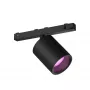Smart lighting spot Philips Hue balta and colour ambience Perifo cylinder spotlight Bluetooth Melns
