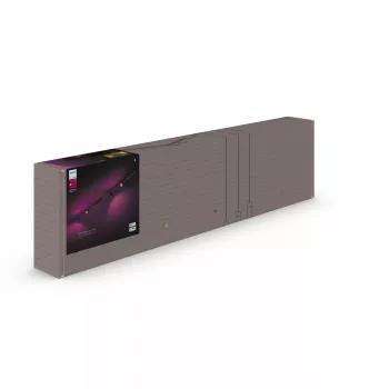 Smart lighting spot Philips Hue balta and colour ambience Perifo taisns ceiling base kit 4 spots Bluetooth Melns