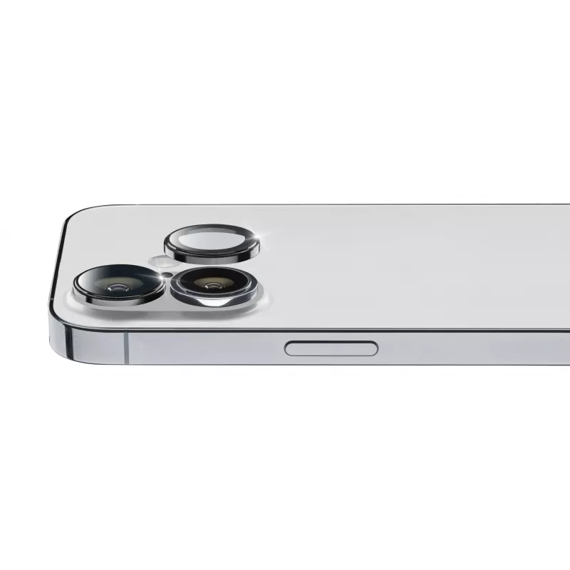 Cellularline Camera Lens Ring - iPhone 16/16 Plus Rūdītais stikls kameras aizsardzībai