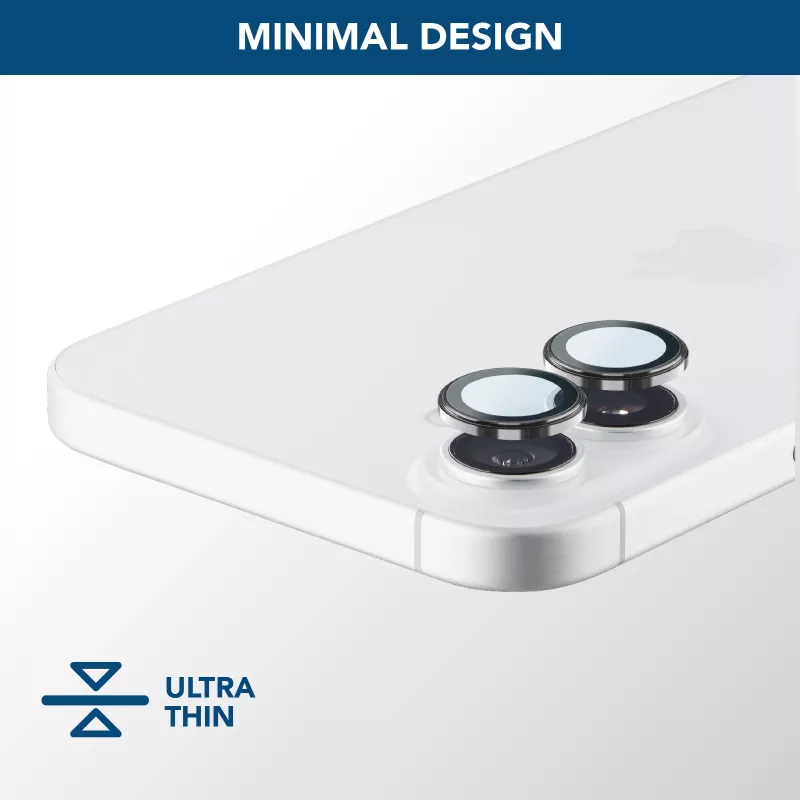Cellularline Camera Lens Ring - iPhone 16/16 Plus Rūdītais stikls kameras aizsardzībai