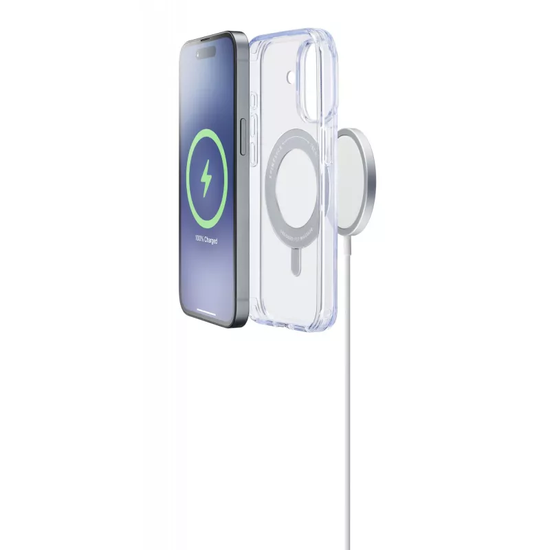 Cellularline Spin Mag - iPhone 16 vāciņš ar rotējošu gredzena turētāju, saderīgs ar MagSafe ekosistēmu