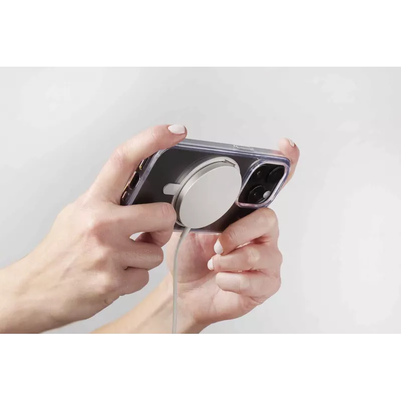 Cellularline Spin Mag - iPhone 16 vāciņš ar rotējošu gredzena turētāju, saderīgs ar MagSafe ekosistēmu