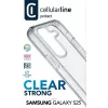 Cellularline Clear Protect - Galaxy S25 cietais vāciņš ar gumijas malām