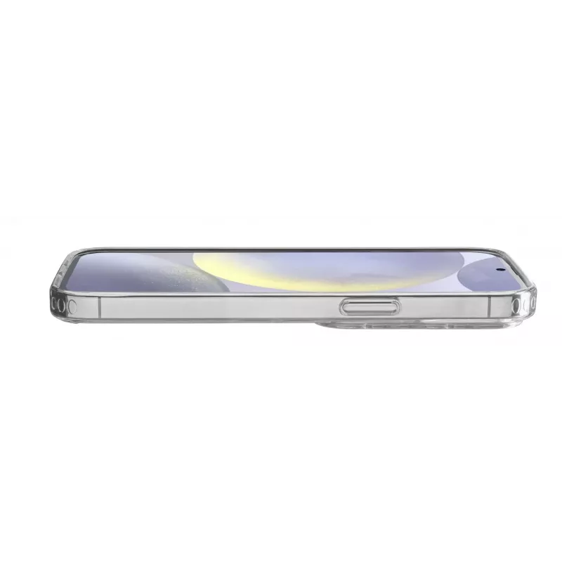 Cellularline Clear Protect - Galaxy S25 cietais vāciņš ar gumijas malām