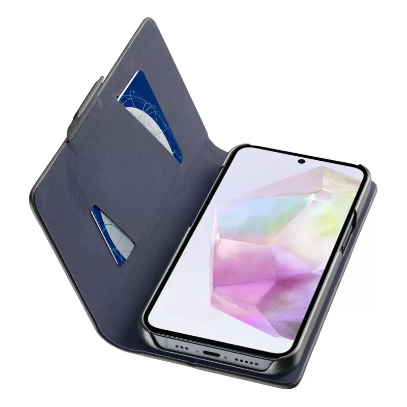 Cellularline Book - Galaxy A36/A56 Book maciņš ar kartes kabatiņu un magnētisko aizdari