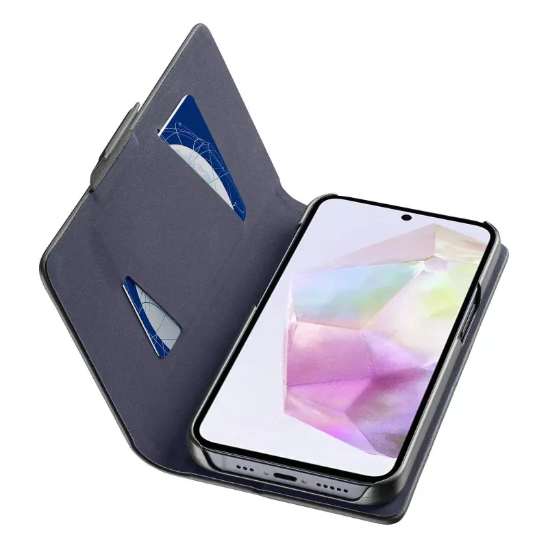 Cellularline Book - Galaxy A36/A56 Book maciņš ar kartes kabatiņu un magnētisko aizdari