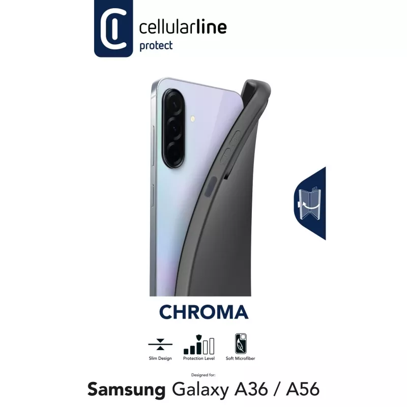 Cellularline Chroma - Galaxy A36/A56 Krāsains mīkstas gumijas maciņš