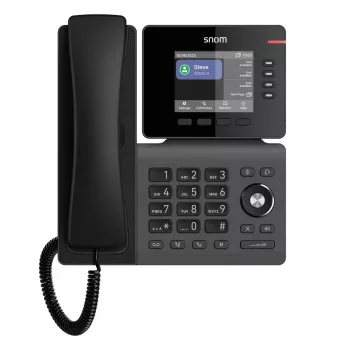 IP telefons Snom D810W — 3,36 collu IPS displejs, Gigabit Ethernet, Wi‑Fi (802.11a/b/g/n/ac), PoE, melns