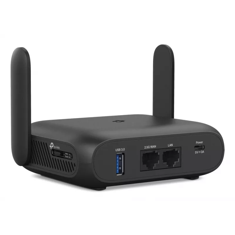 TP-Link BE3600 Wi-Fi 7 bezvadu maršrutētājs 2,5 gigabaitu Ethernet divjoslu (2,4 GHz / 5 GHz) melns