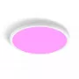 Griestu gaismeklis Philips Hue Devote plāns griestu gaismeklis M, apaļš LED 23 W, balts, Ø42,1 cm, universāla atrašanās vieta