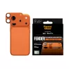 Kameras aizsargs PanzerGlass Fender iPhone 17 Pro — silikons, Cosmic oranža, izturīgs pret skrāpējumiem un triecieniem