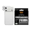 PanzerGlass Fender kameras aizsargs iPhone 17 Pro Max — silikons, sudraba, izturīgs pret skrāpējumiem un triecieniem
